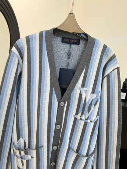 LV Striped Knit Cardigan 799113