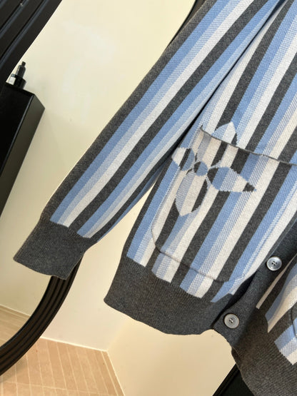 LV Striped Knit Cardigan 799113