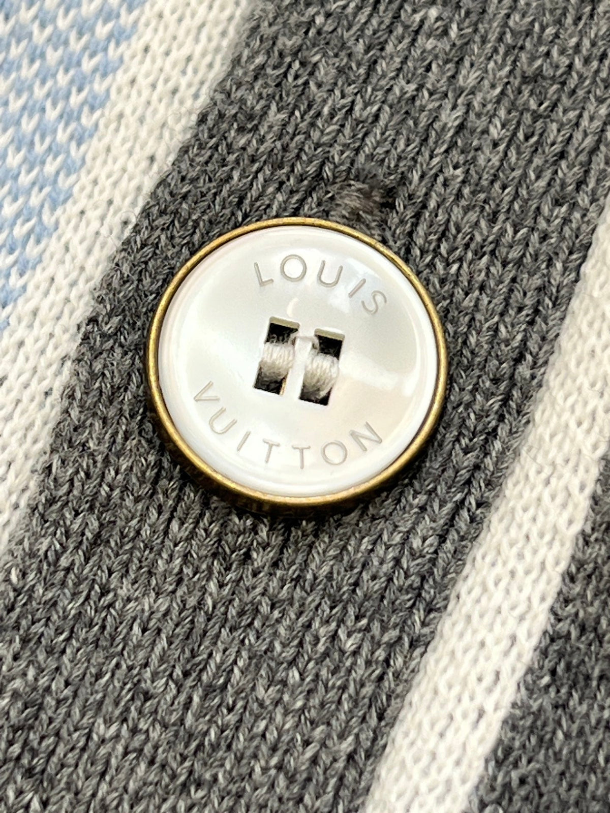 LV Striped Knit Cardigan 799113