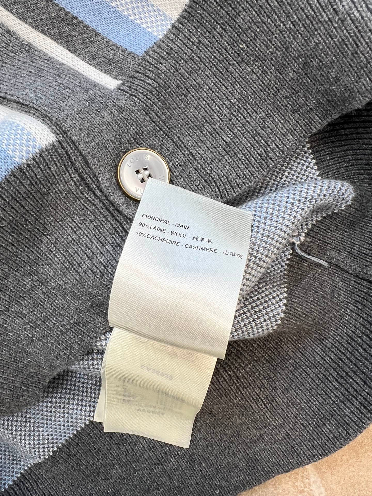 LV Striped Knit Cardigan 799113