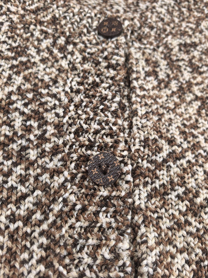 LV Gradient Floral Round Neck Cardigan