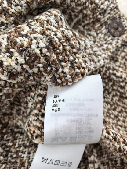 LV Gradient Floral Round Neck Cardigan