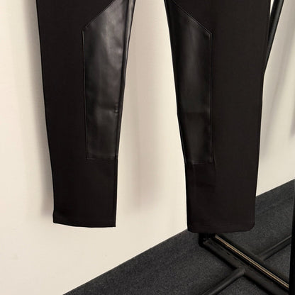 LV Zippered Double Pocket Leather Jogger Pant