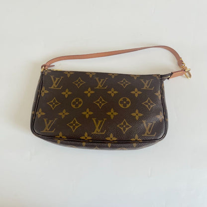 Louis Vuitton Brown Monogram Canvas Pochette Accessoires Shoulder Bag