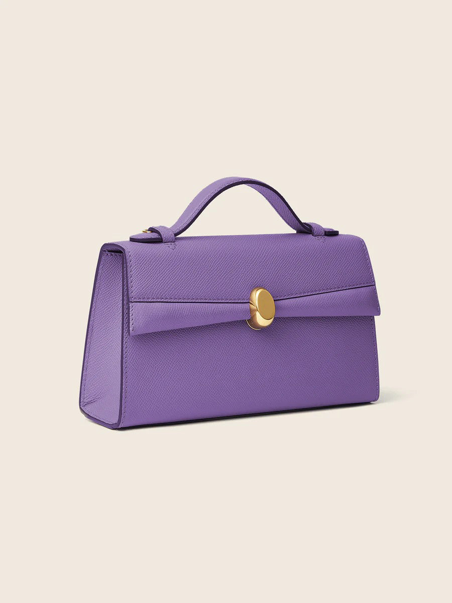 Julien Violet Bag In Leather