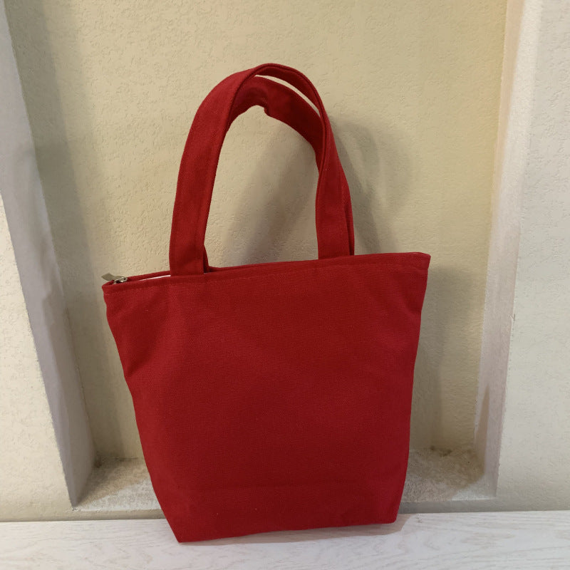 DIY Blank Hand-Painted Canvas Tote Bag Stylish Cotton Lunch Bag