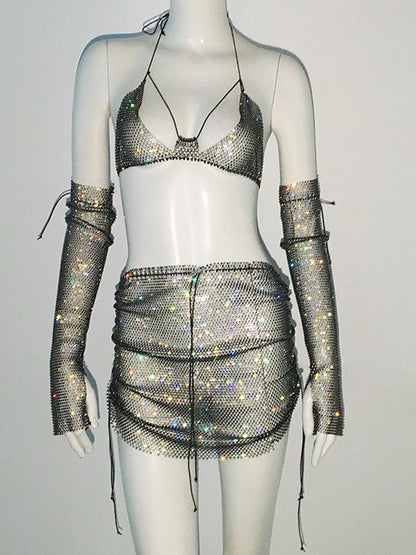 Peyton Rhinestone Three Piece Set