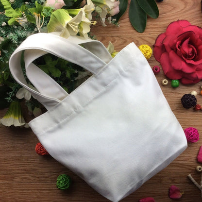 DIY Blank Hand-Painted Canvas Tote Bag Stylish Cotton Lunch Bag