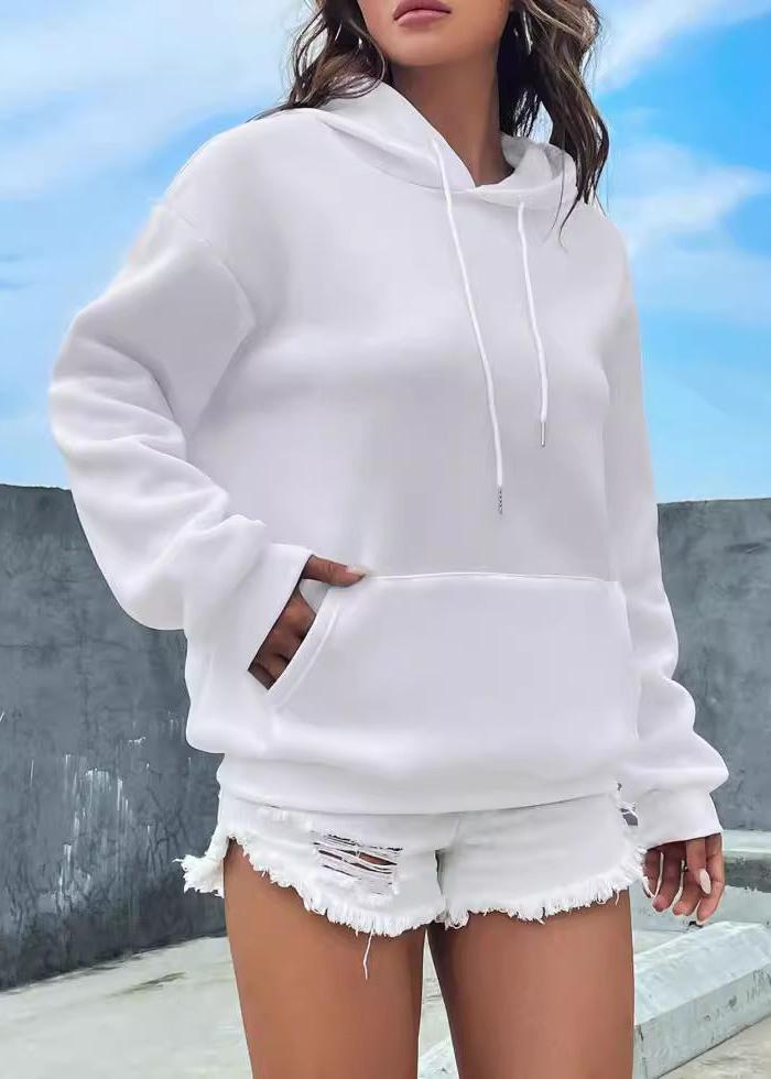 Fleece Lined Hooded Sweatshirt in Soft Fabric