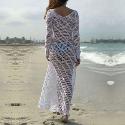 New Beach Long Skirt Hollow Bikini Blouse