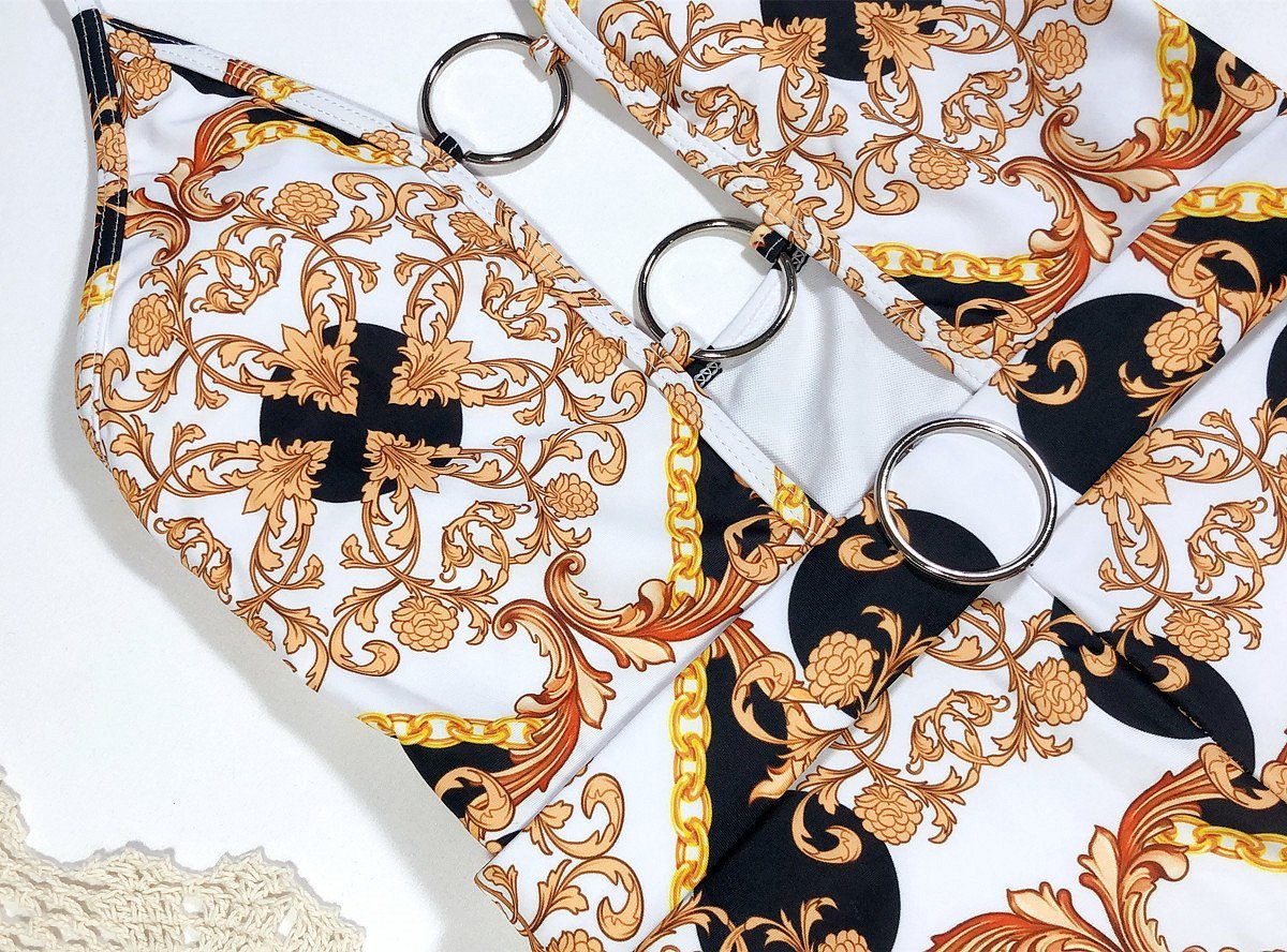 Summer New Sexy Print One-Piece Swimsuit