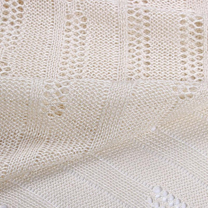 Knitted Hollow Loose Beach Skirt Sunscreen Sexy Swimsuit Hoodie Shawl Beach Skirt.