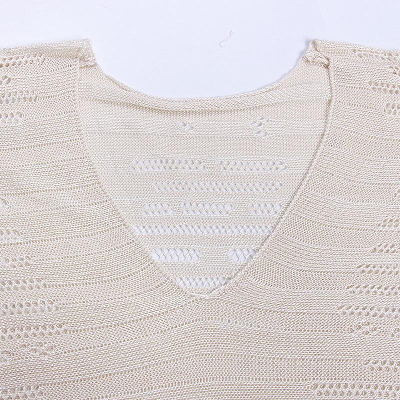 Knitted Hollow Loose Beach Skirt Sunscreen Sexy Swimsuit Hoodie Shawl Beach Skirt.