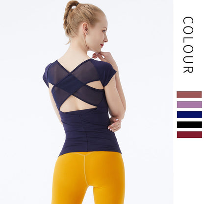 Yoga Suit With Bra Pad Nylon High Elasticity, Quick Drying And Thin