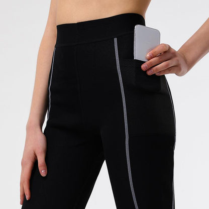 Women'S Large Size Sweat Suit Belly Puffing Pants Women'S Sweat Sports Top Composite Sweat Running Yoga Suit