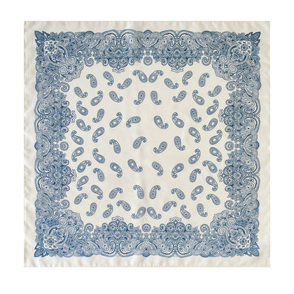 Scarvii - 27.5" Boho Paisley Print Scarf - Vintage &amp; Light
