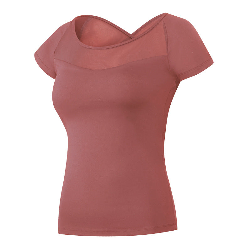 Yoga Suit With Bra Pad Nylon High Elasticity, Quick Drying And Thin