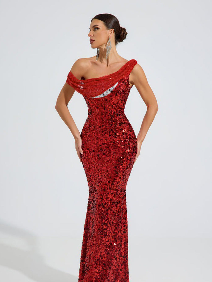 Felicia Sequin Glam Maxi Dress