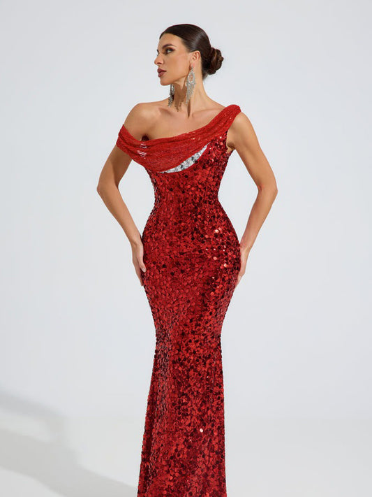 Felicia Sequin Glam Maxi Dress