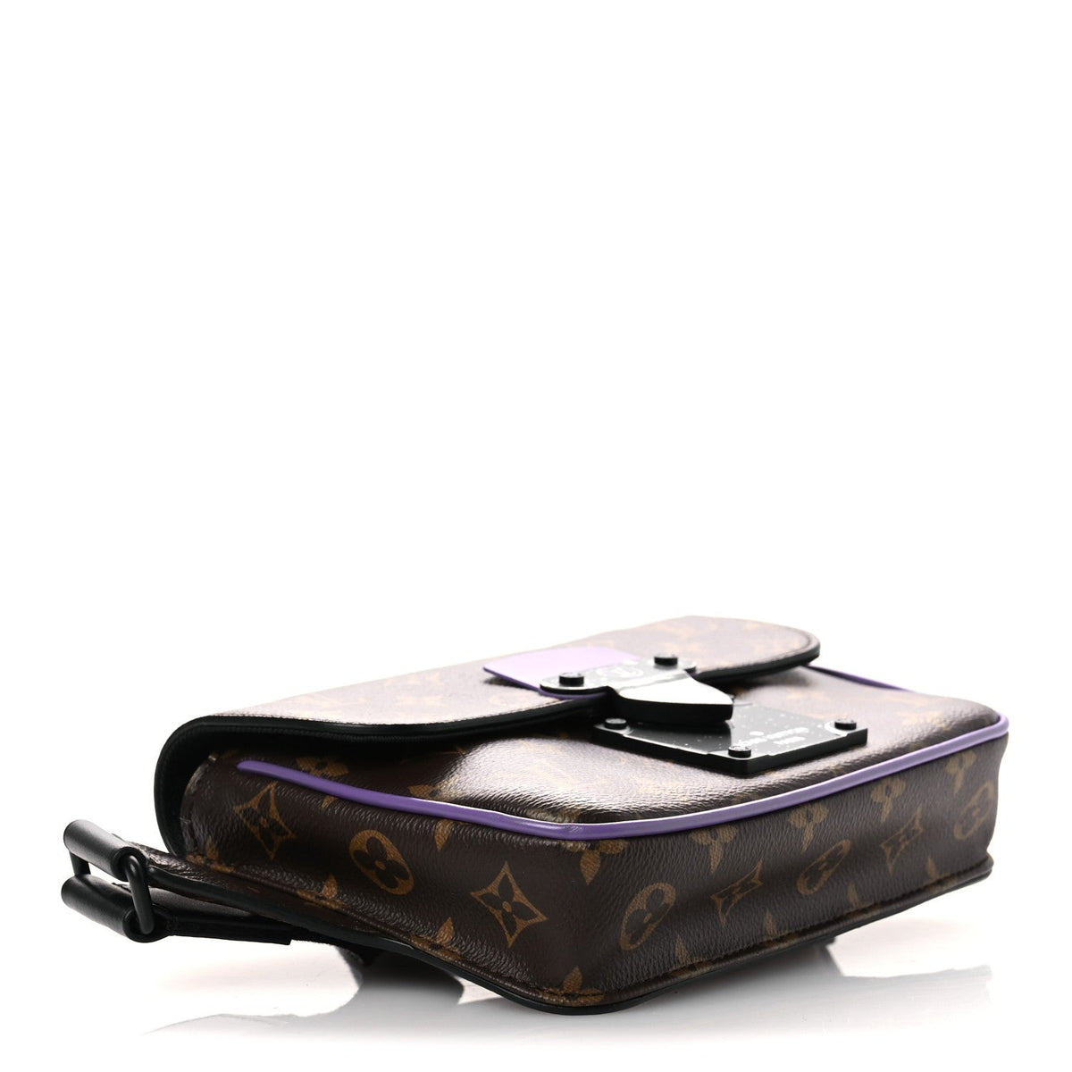Monogram S Lock Sling Bag Purple