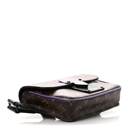 Monogram S Lock Sling Bag Purple