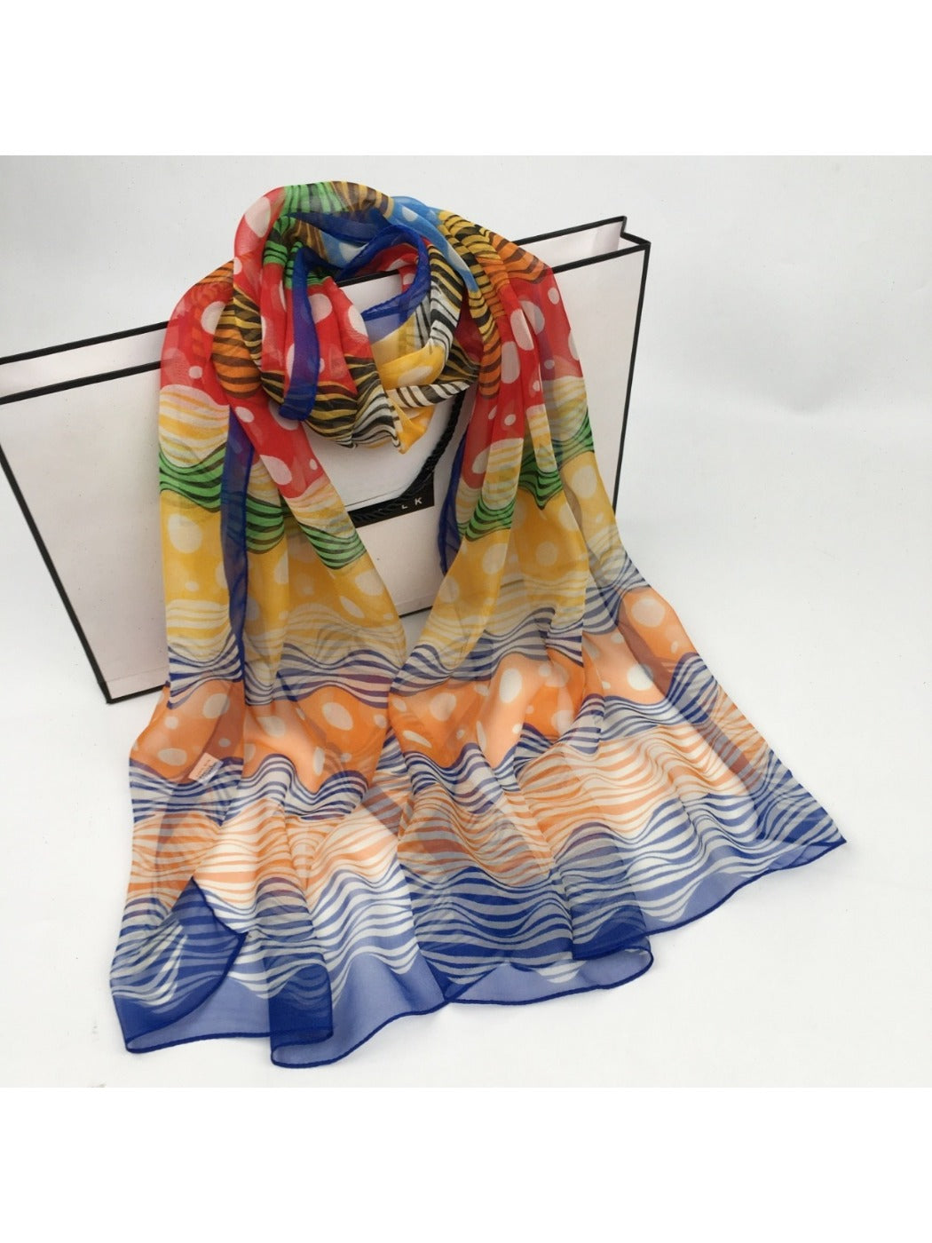 Scarvii - Lightweight Scarf with Polka Dot Patterns - Versatile &amp; All-Season