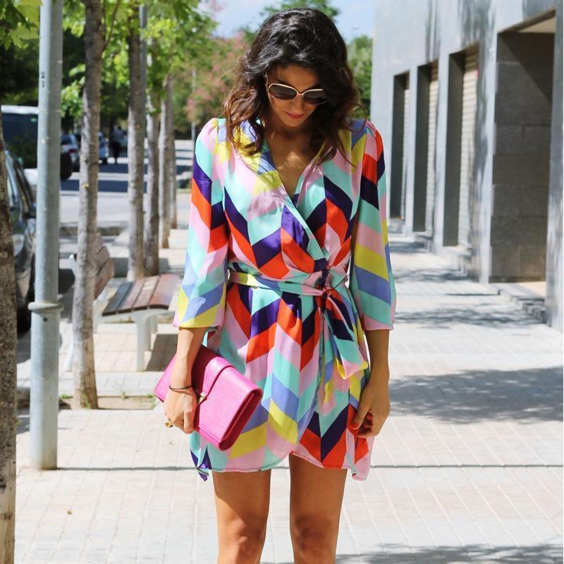 Women'S Holiday Loose Print Dress