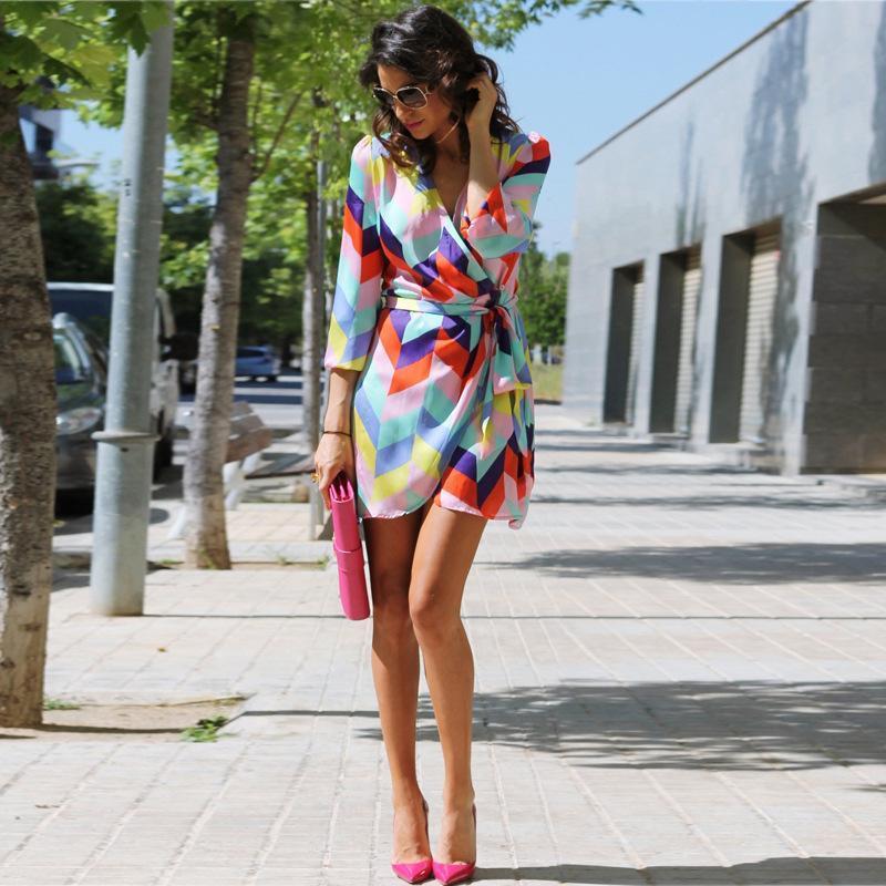 Women'S Holiday Loose Print Dress