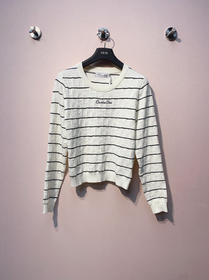CD 25 Sweater Black And White Wool 301579
