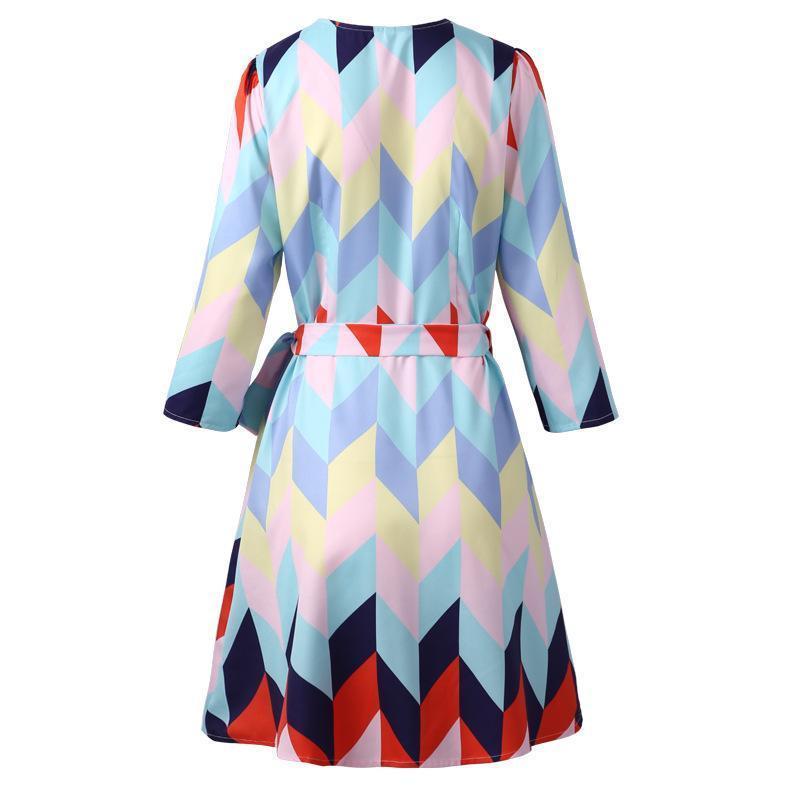 Women'S Holiday Loose Print Dress