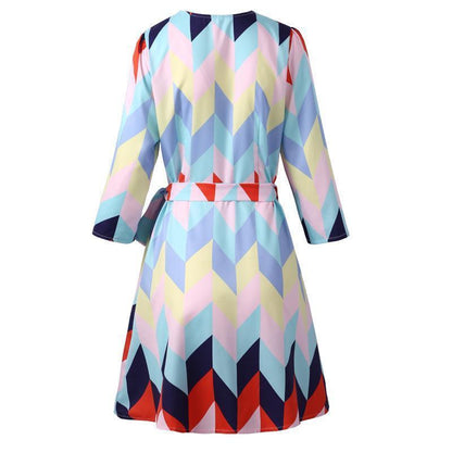 Women'S Holiday Loose Print Dress