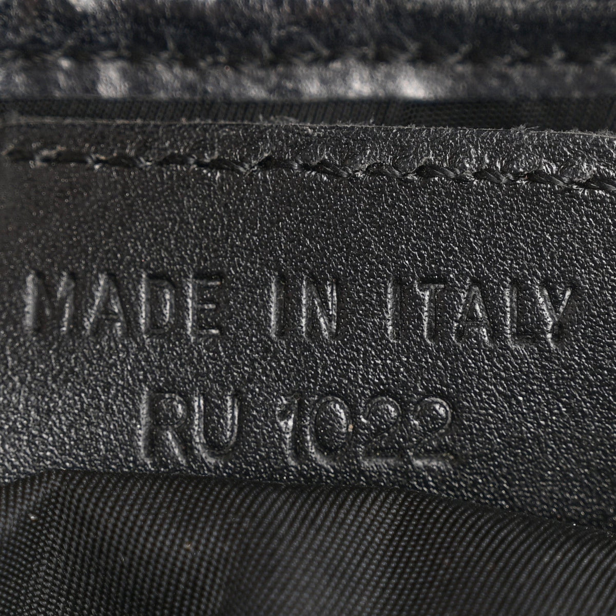 Monogram Saddle Bag Black
