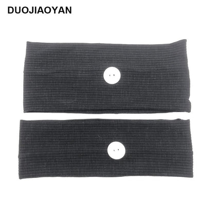 Sports Yoga Fitness Buns With Button Mask Anti-Restraint Headband Solid Color Parent-Child Couple Dress