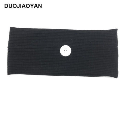 Sports Yoga Fitness Buns With Button Mask Anti-Restraint Headband Solid Color Parent-Child Couple Dress
