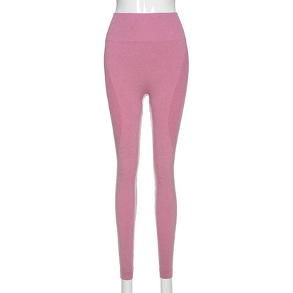 Summer Style Seamless Knitted Sexy Hip Yoga Fitness Pants