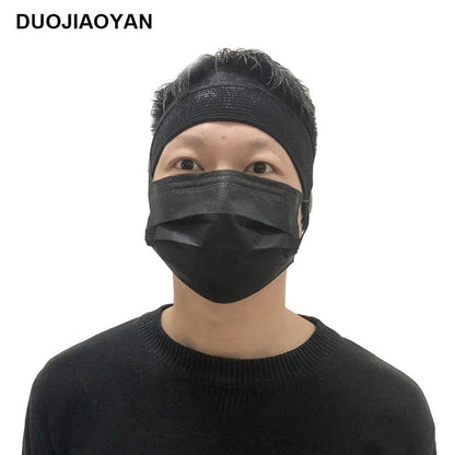 Sports Yoga Fitness Buns With Button Mask Anti-Restraint Headband Solid Color Parent-Child Couple Dress