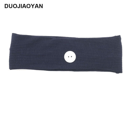 Sports Yoga Fitness Buns With Button Mask Anti-Restraint Headband Solid Color Parent-Child Couple Dress