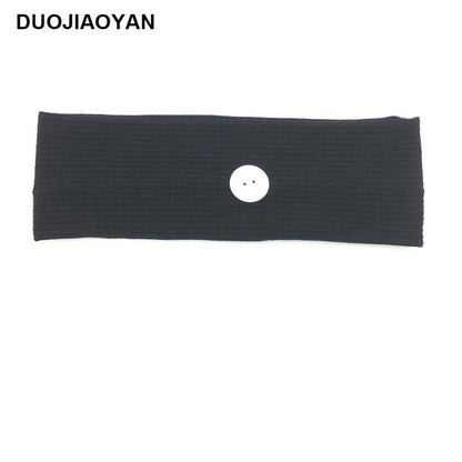 Sports Yoga Fitness Buns With Button Mask Anti-Restraint Headband Solid Color Parent-Child Couple Dress