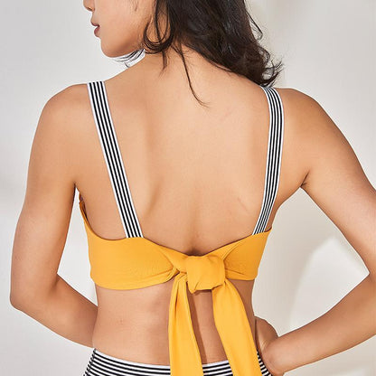 Quick-Drying Yoga Fitness Sports Bra Female Hollow Adjustable Sports Bra Beautiful Back