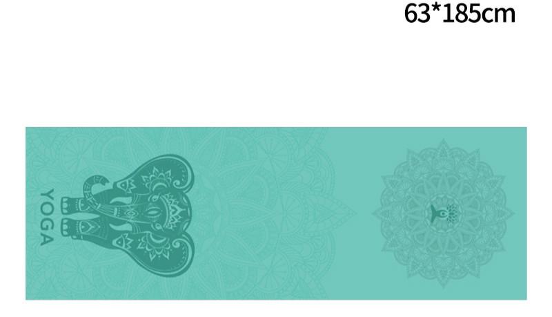Portable Printed Yoga Towel Non-Slip Design Supports Custom Pattern Design Digital Printed Yoga Towel Yoga Mat 789