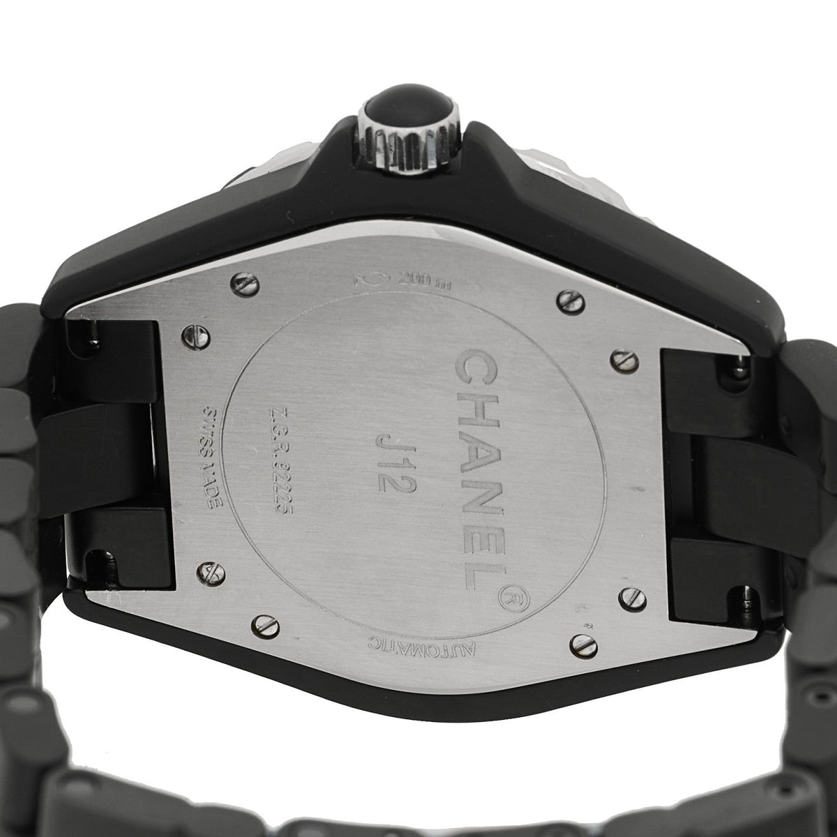 Stainless Steel Matte Ceramic 41mm J12 Automatic Watch Black
