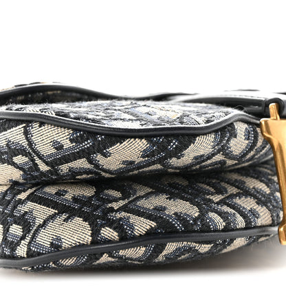 Oblique Mini Saddle Bag Blue