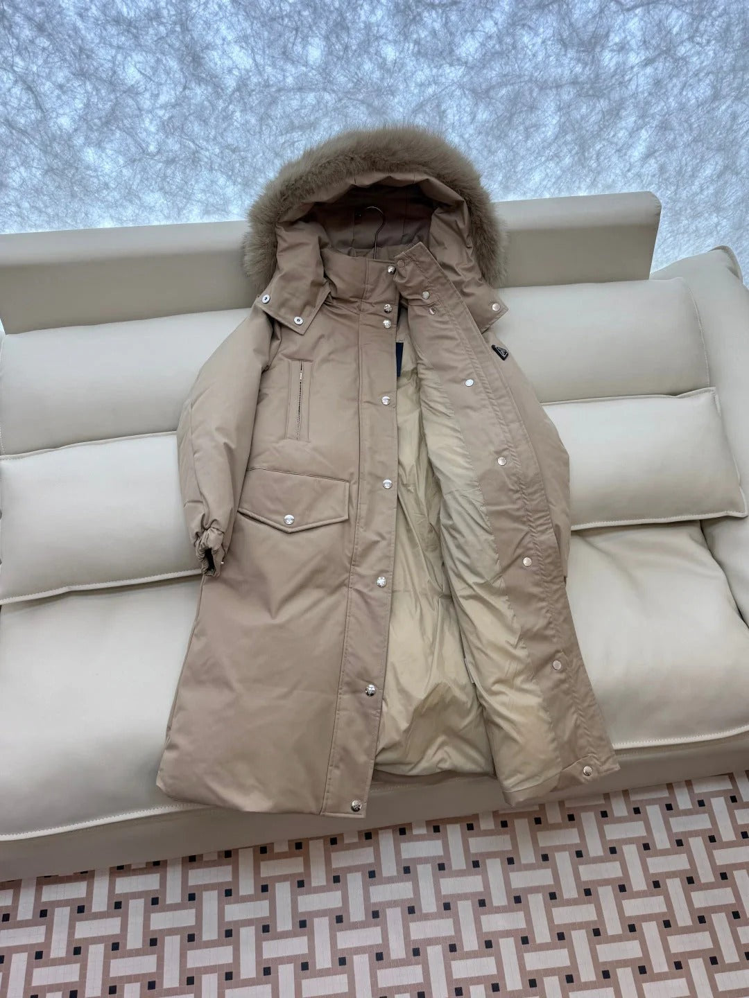 PRADA 25S LONG PUFFER JACKET 519