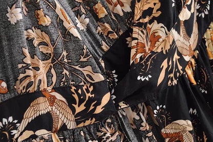 2018 Bohemia Long Sleeve Print Tops