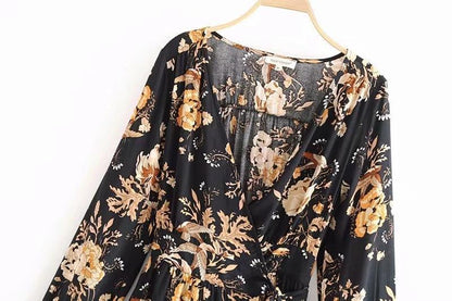 2018 Bohemia Long Sleeve Print Tops