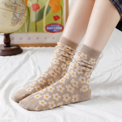 Rufia - Floral Pattern Mid-Calf Socks