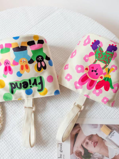 Cartoon Rabbit Shoulder Underarm Bucket Bag