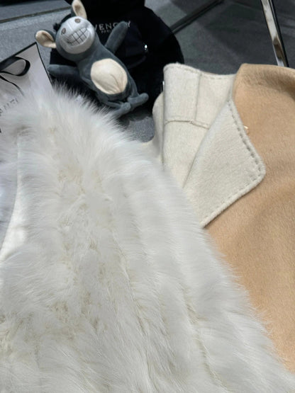CHANEL 25S REVERSIBLE FOX FUR JACKET 591