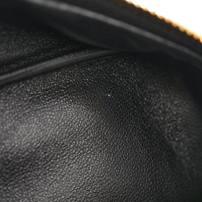 Soft Calfskin Swing Shoulder Bag Black Hazelnut