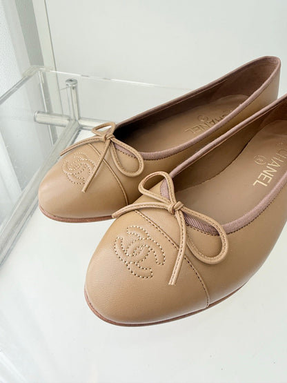 ballet flats brown lambskin 566818